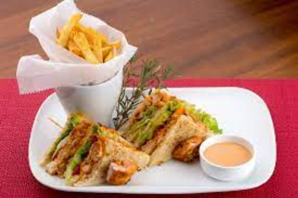 Chicken Tikka Club Sandwich - JMD CAFE N RESTAURENT